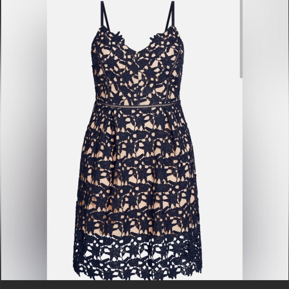 City Chic So Fancy Lace Midi Dress